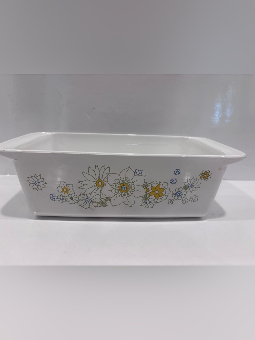 Vintage Corning Ware Wildflower P-315-B 2 Quart Baking Dish Casserole 9x5x3 USA